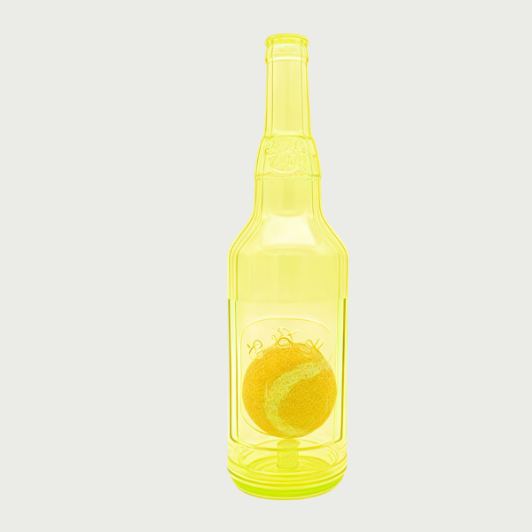 Jouet à mâcher bouteille avec balle pour chien – Amusement & anti-stress